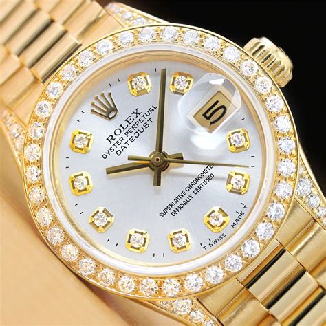 womens gold diamond rolex|women's Rolex watches with diamonds.